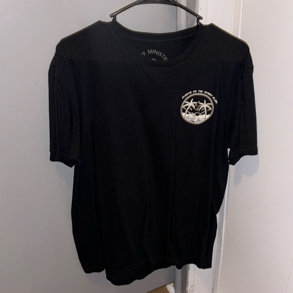 Black t-shirt, L, surf ministry